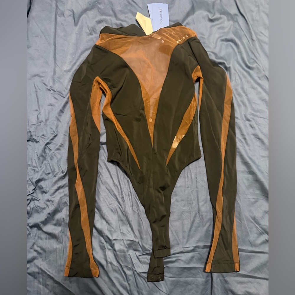 Mugler Black and Brown Women's Jacket